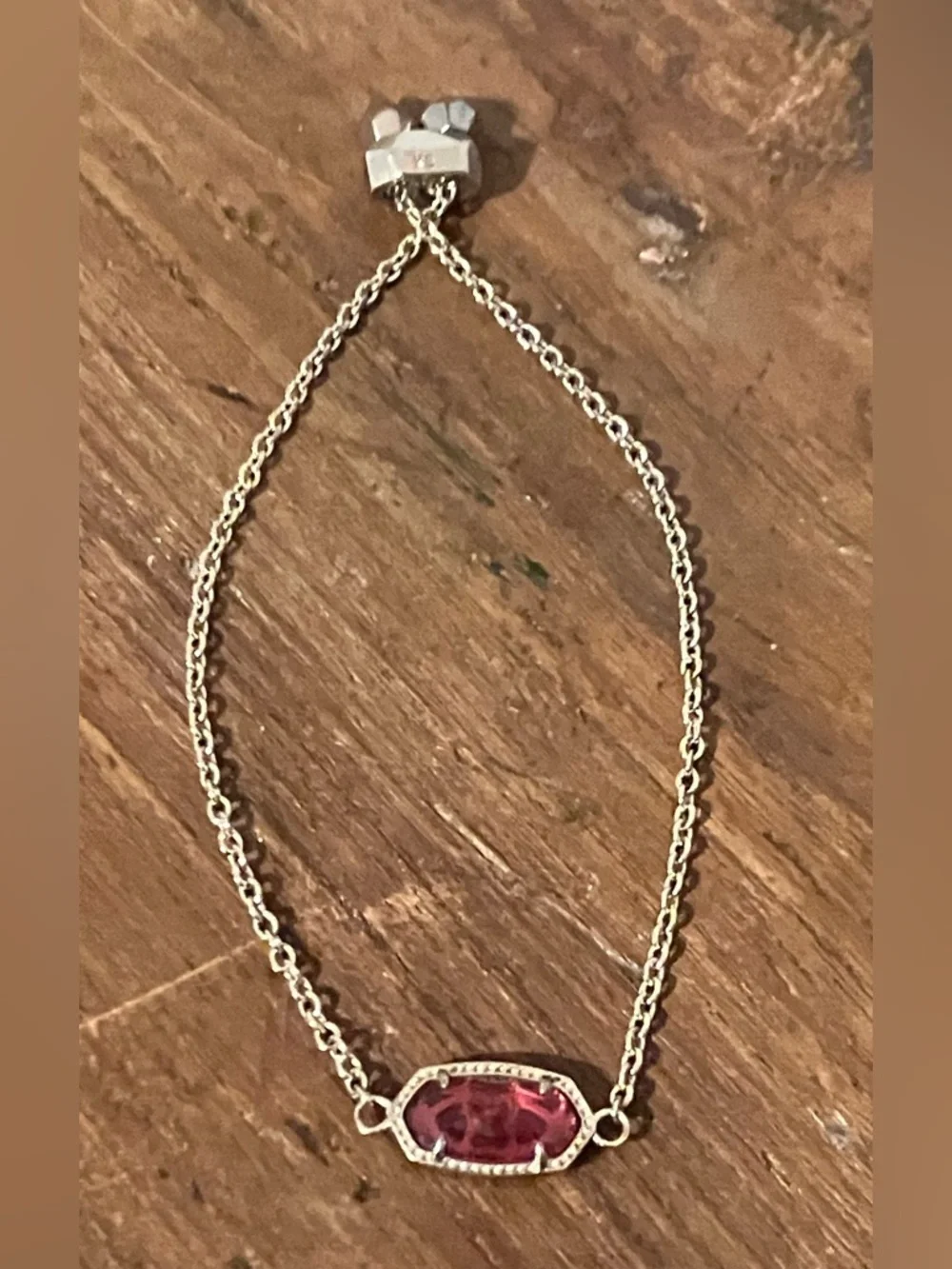 Kendra Scott Gold Bracelet with Red Stone - Picture 2 of 5